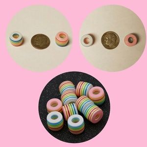 Multi colored hair beads